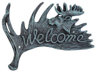 Cast Iron Moose Welcome