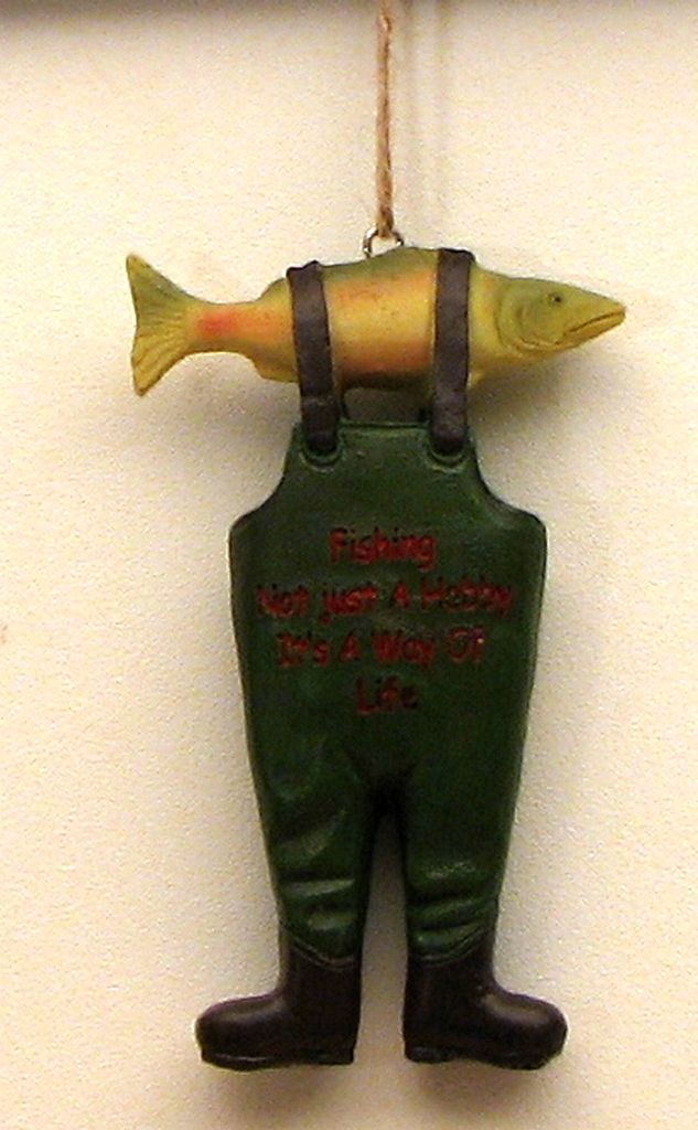 Resin Fishing Boot Ornament