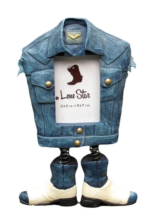 Photo Frame - Denim Jacket With Boots