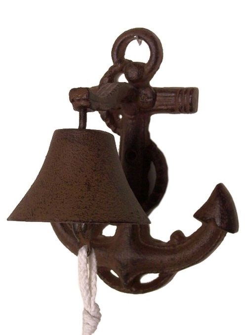 Cast Iron Bell Boat Anchor Rust