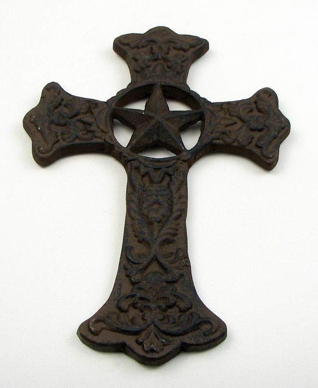 Cast Iron Cross With Star