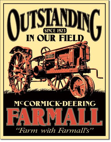 Tin Sign - Farmall Outstanding In Our Field