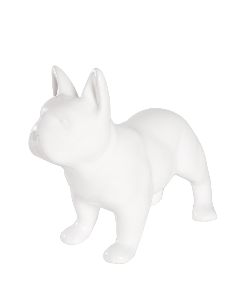 Standing French Bulldog Ceramic Statue