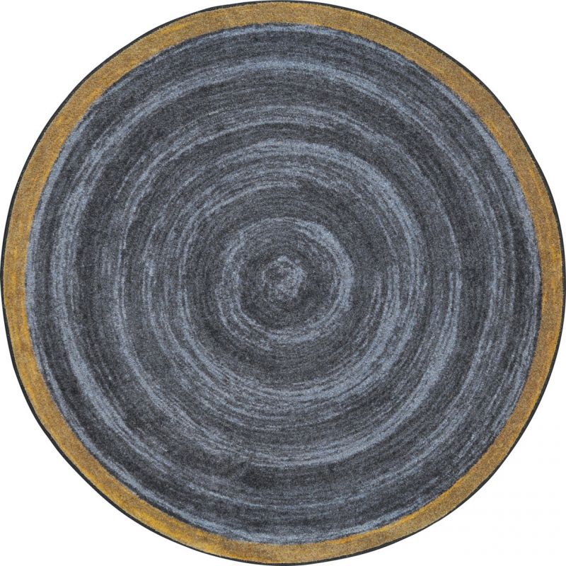 Feeling Natural 7'7" Round Area Rug in Slate
