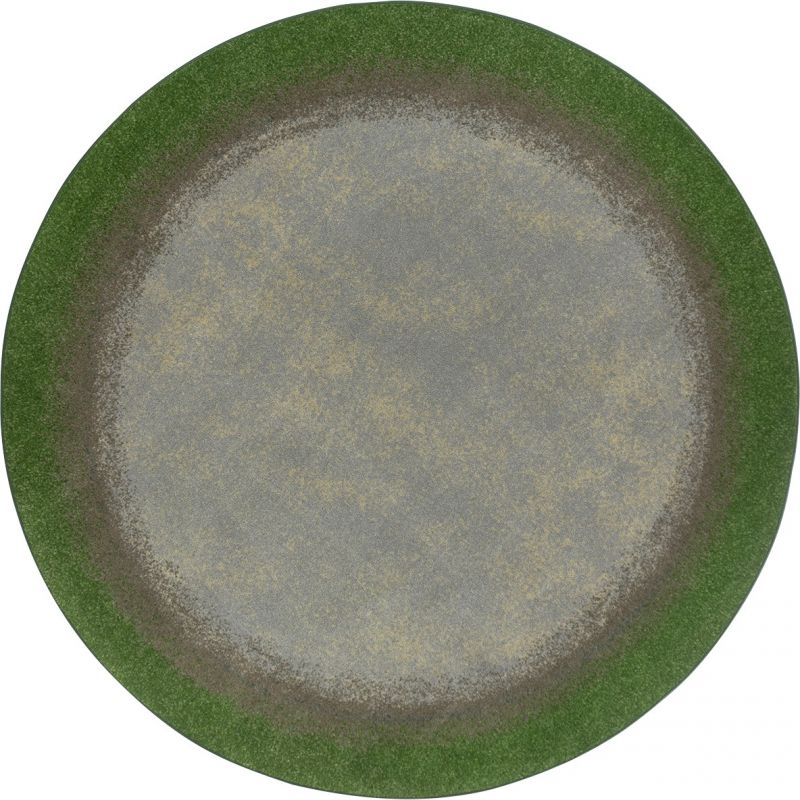 Urban Edges 5'4" Round Area Rug In Color Meadow