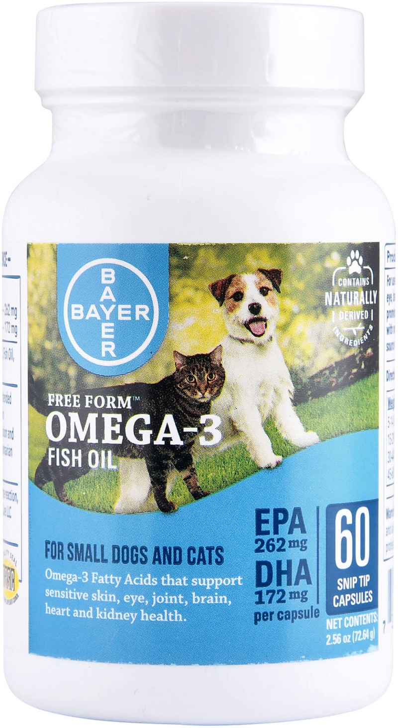 Free Form Omega 3 Fish Oil Capsules Small Dogs Cats