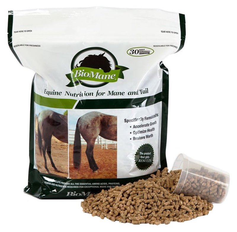 Buy BioMane Equine Pellets Online for Longer, Thicker Horse Mane and Tail