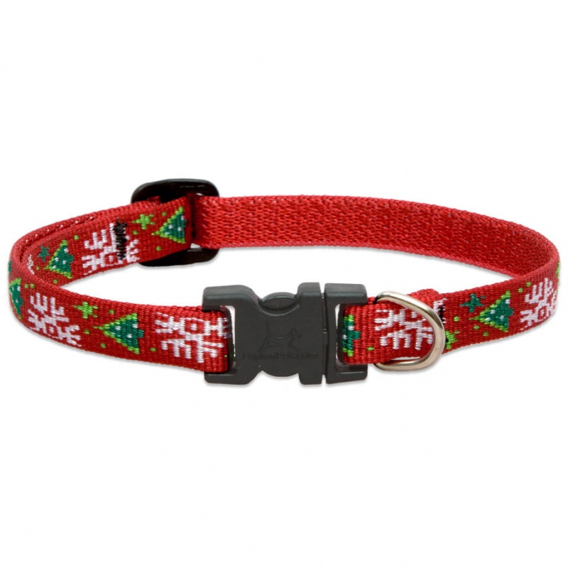 Lupine 1/2"W Christmas Cheer Dog Collar