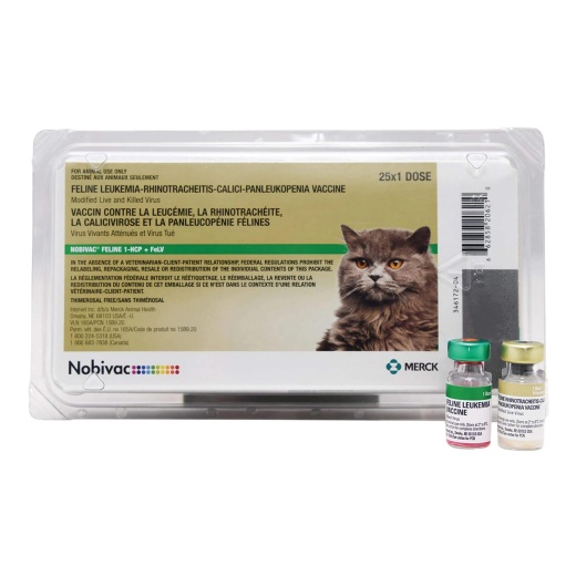 Nobivac Feline 1-Hcp+Felv Cat Vaccine, 25 X 1 Dose - 25 X 1 Dose