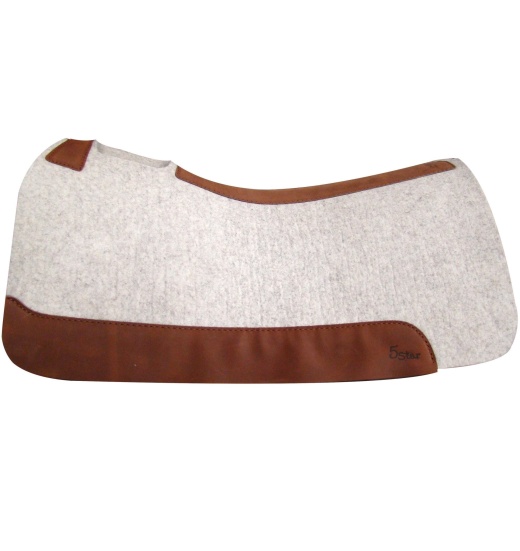 The Roper 5 Star Saddle Pad, 7/8" Natural