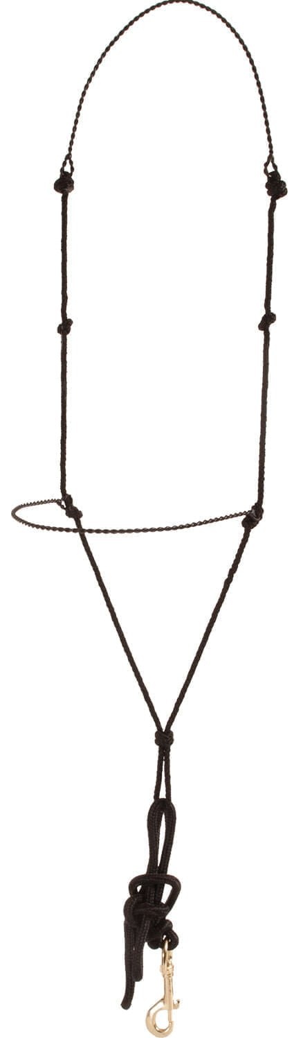 Mustang Twisted Wire & Rope Training Headsetter Headstall for Horses
