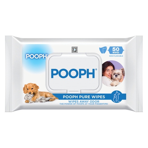 Pooph Pet Wipes Pack, 50 Ct - Ultimate Odor Elimination Solution