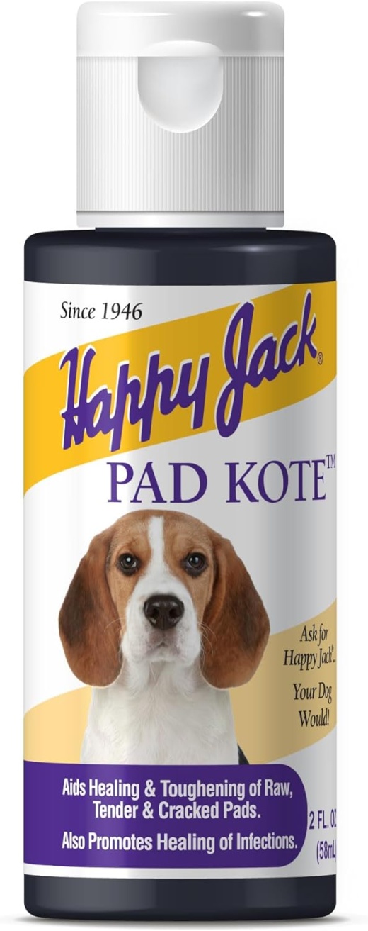 Happy Jack Pad Kote, 2 Oz - Effective Relief for Pet Wounds and Infections
