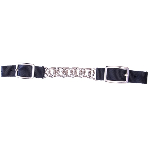 Jeffers Equine Nylon Curb Strap With Single Chain