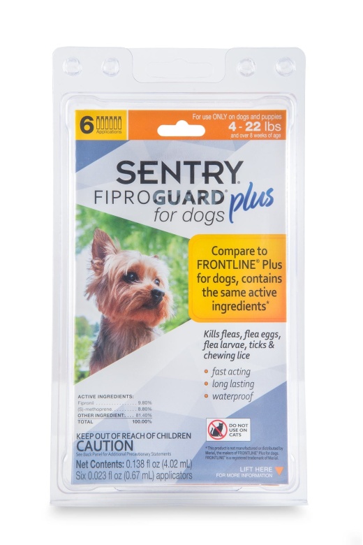 Sentry Fiproguard Plus For Dogs, 6 Pack - Flea and Tick Protection