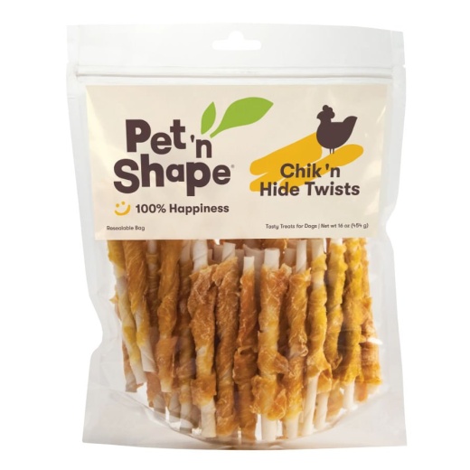 Hide Twists, 16 Oz - Natural and Healthy Dog Treats by Pet N Shape