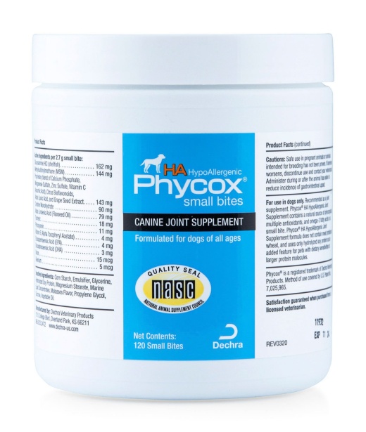 Phycox HA Small Bites - Hypo-Allergenic Joint Supplement for Dogs