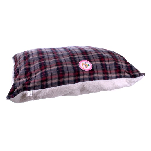 Flannel Sherpa Bed, Burgundy - A Luxurious Sanctuary for Your Pet