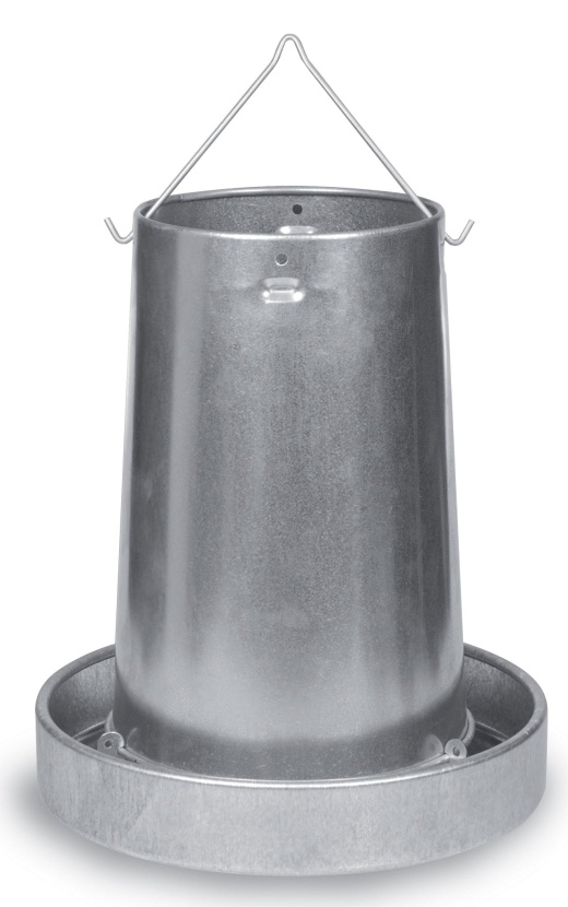 Galvanized Metal Chicken Feeder and Accessories
