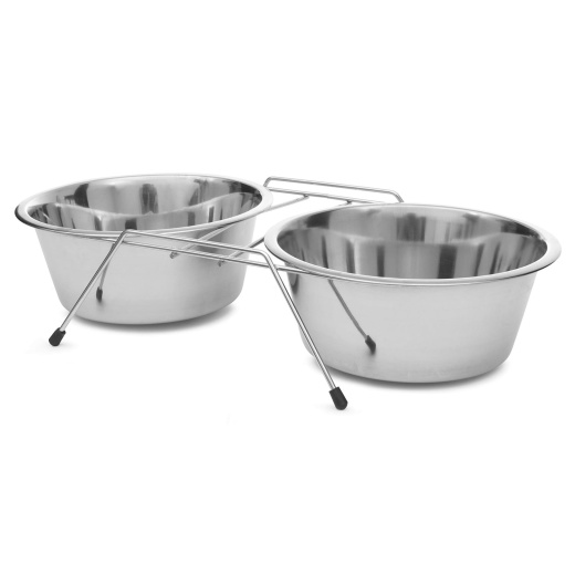 Jeffers Low Double Diners Pet Bowls