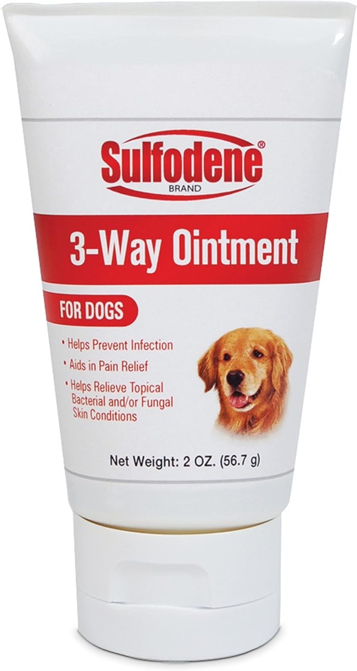 Sulfodene 3-Way Ointment For Dogs, 2 Oz - Best First Aid Ointment for Canine Wounds