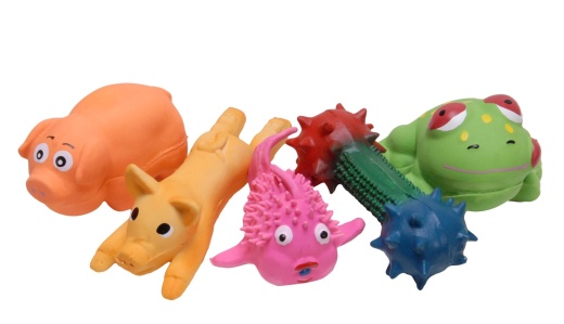 Jeffers Pip Squeaks Latex Dog Toys