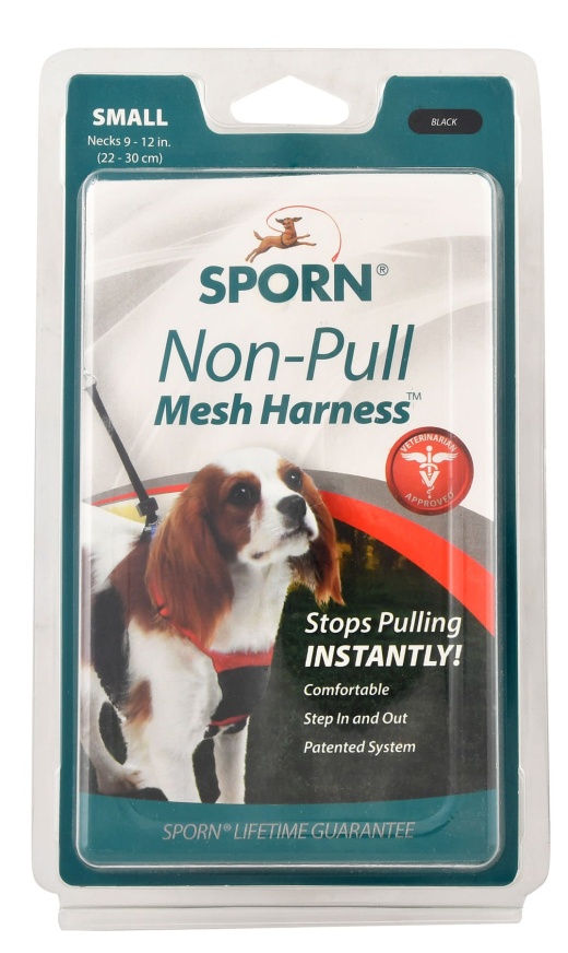 Sporn Non-Pulling Mesh Harness, Small Black