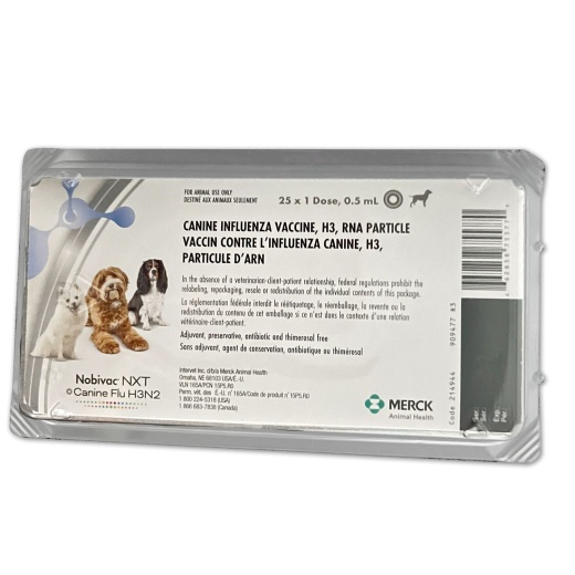 Nobivac Nxt Canine Influenza H3n2 Dog Vaccine, 25 X 1 Dose - 25 Doses