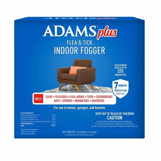 Adams Plus Flea & Tick Indoor Fogger - Effective Flea Control