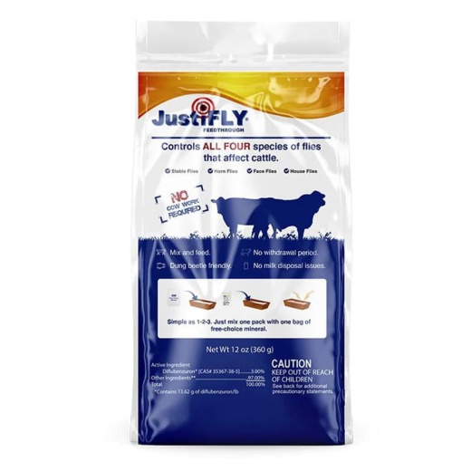 Justifly 3%, 360G Pack - Effective Fly Control for Cattle