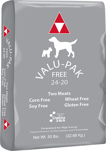 Valu-Pak Free 24-20 Dry Dog Food (Silver Bag), 50 Lb