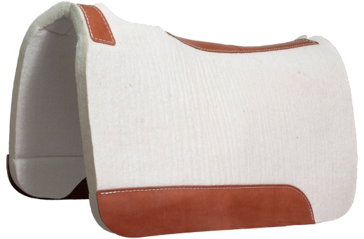 Dr. J 100% Pressed Wool Contoured Barrel Saddle Pad