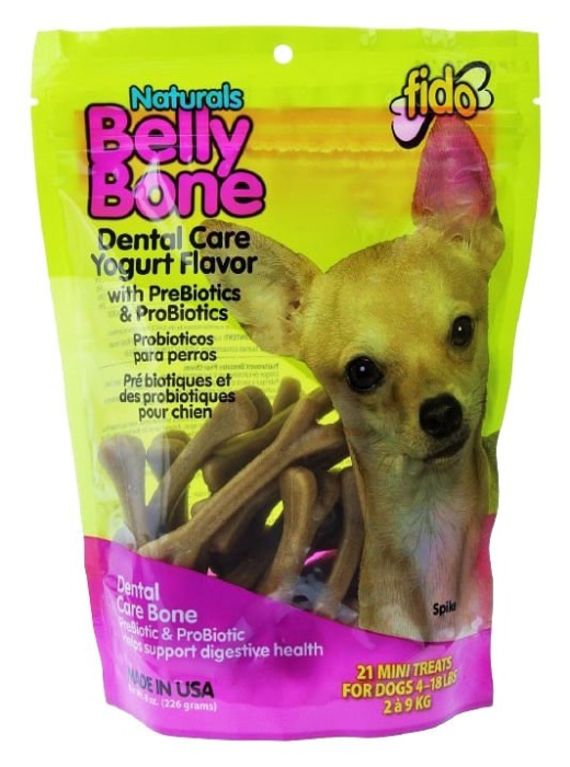 Fido Belly Bones Naturals Dental Care Treats - Large / 4 Pack