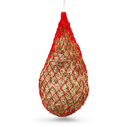 Jeffers Slow Feed 2X2 Hay Net For Horses, Red