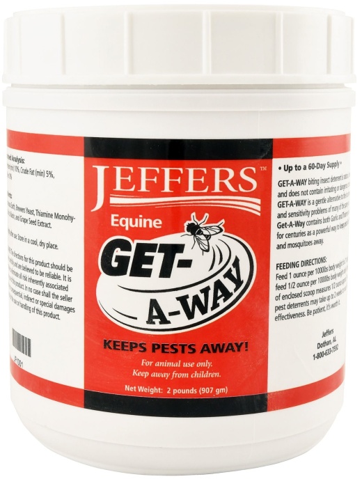 Jeffers Get-A-Way Natural Insect Deterrent Powder for Dogs