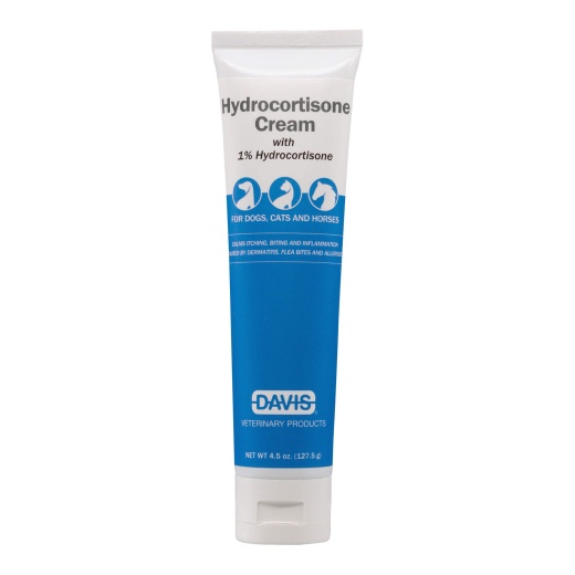 Davis Hydrocortisone Cream for Cats, Dogs, and Horses - Fast Relief from Itching and Irritations
