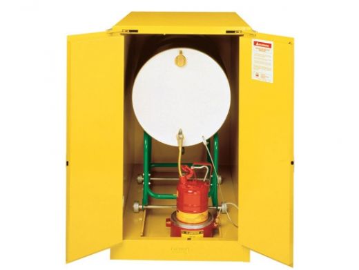 55 Gallon Drum Horizontal Flammable Cabinet with Cradle Track and Sure-Grip Ex