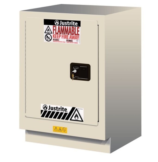 15 Gallon Sure-Grip Ex Under Fume Hood Safety Cabinet with 1 Self Close Door, Left Hinge