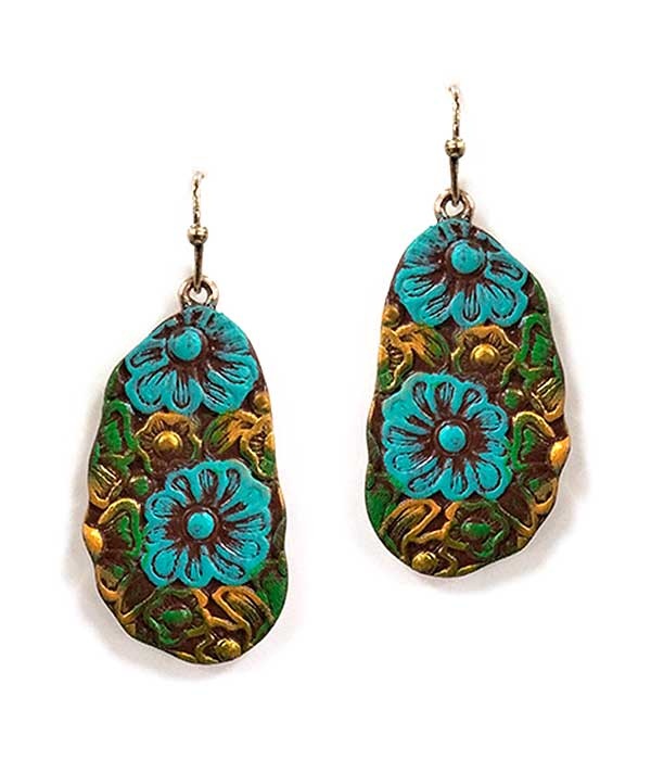 Flower Paint Earring