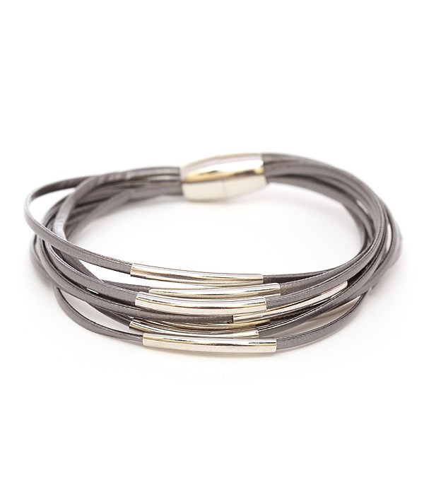 Multi Cord Magnetic Bracelet