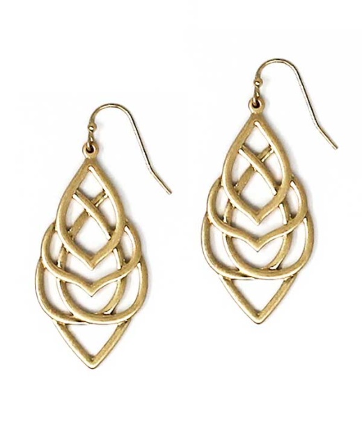 Wholesale Metal Earring 457810 - WG Color