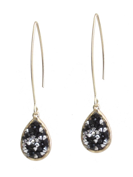 Wholesale Multi Crystal Teardrop Earring