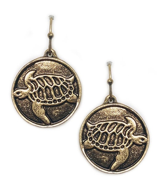 Sealife Theme Turtle Earring