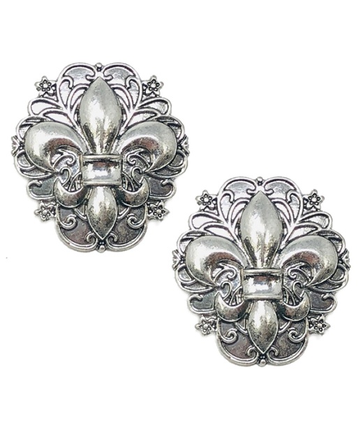 Fleur De Lis Metal Earring