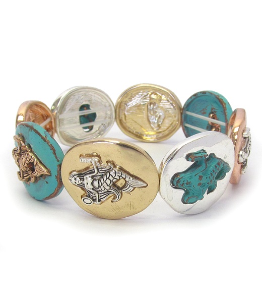 Sealife Theme Stretch Bracelet - Mermaid
