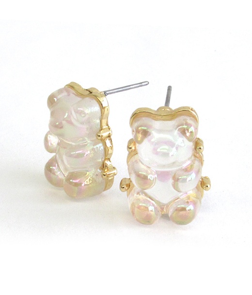 Gummy Bear Stud Earring - Wholesale Fashion Jewelry