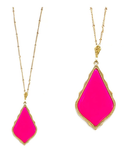 Southern Style Acrylic Pendant Long Necklace
