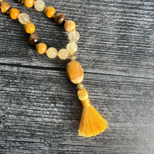 Solar Plexus Chakra Mala Bracelet
