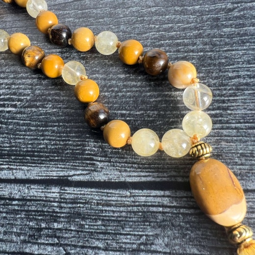 Solar Plexus Chakra Mala Bracelet