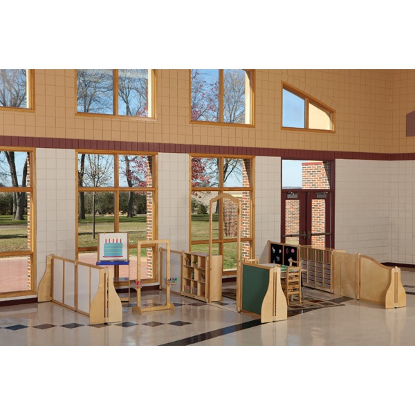 Kydz Suite® Cascade Panel - E To A-Height - 36" Wide - See-Thru